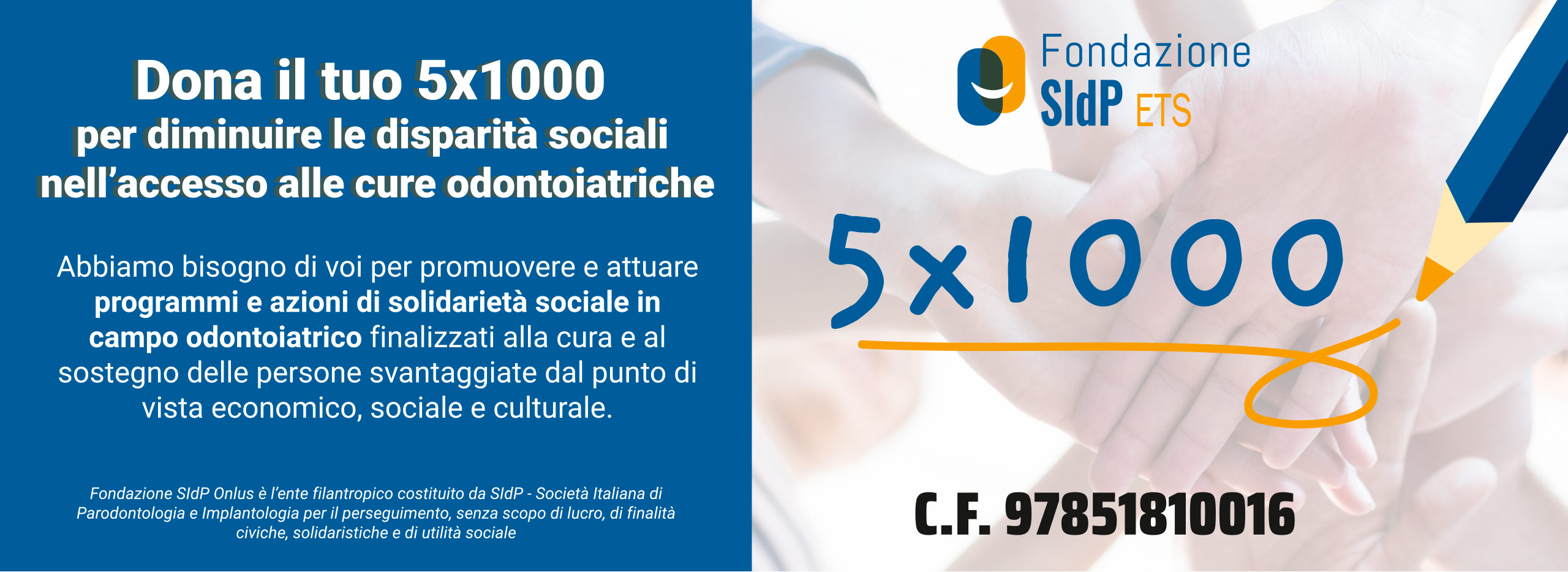 5x1000 Fondazione SIdP ONLUS